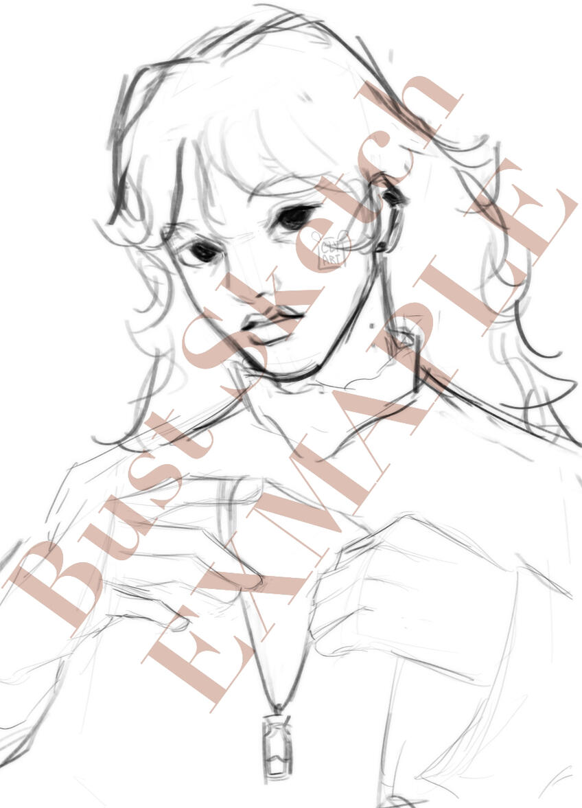 Bust Sketch EXAMPLE Bust Sketch EXAMPLE