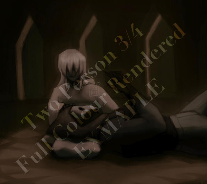 Two Person 3/4 Full Colour Rendered EXAMPLE